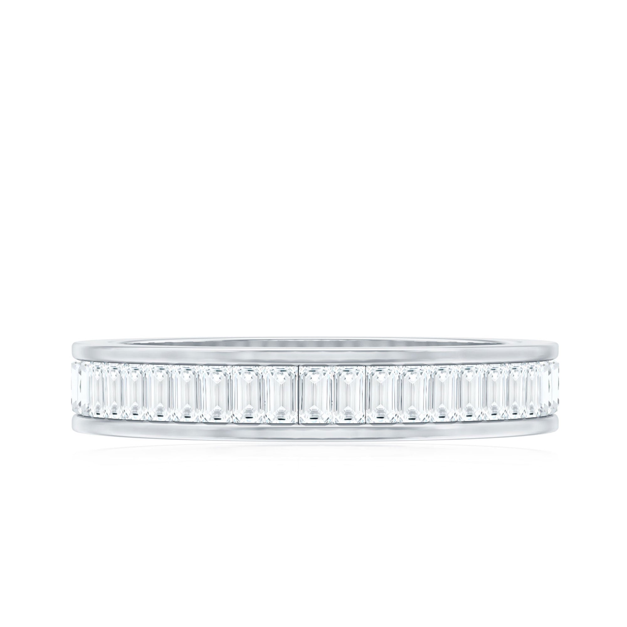 Baguette Cut Diamond Eternity Band in Channel Setting