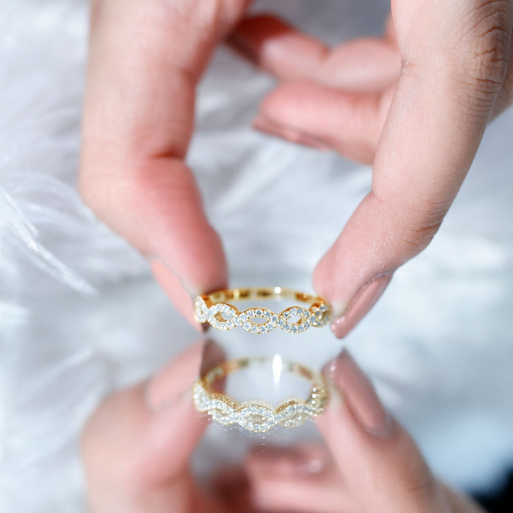 Certified Diamond Infinity Eternity Band