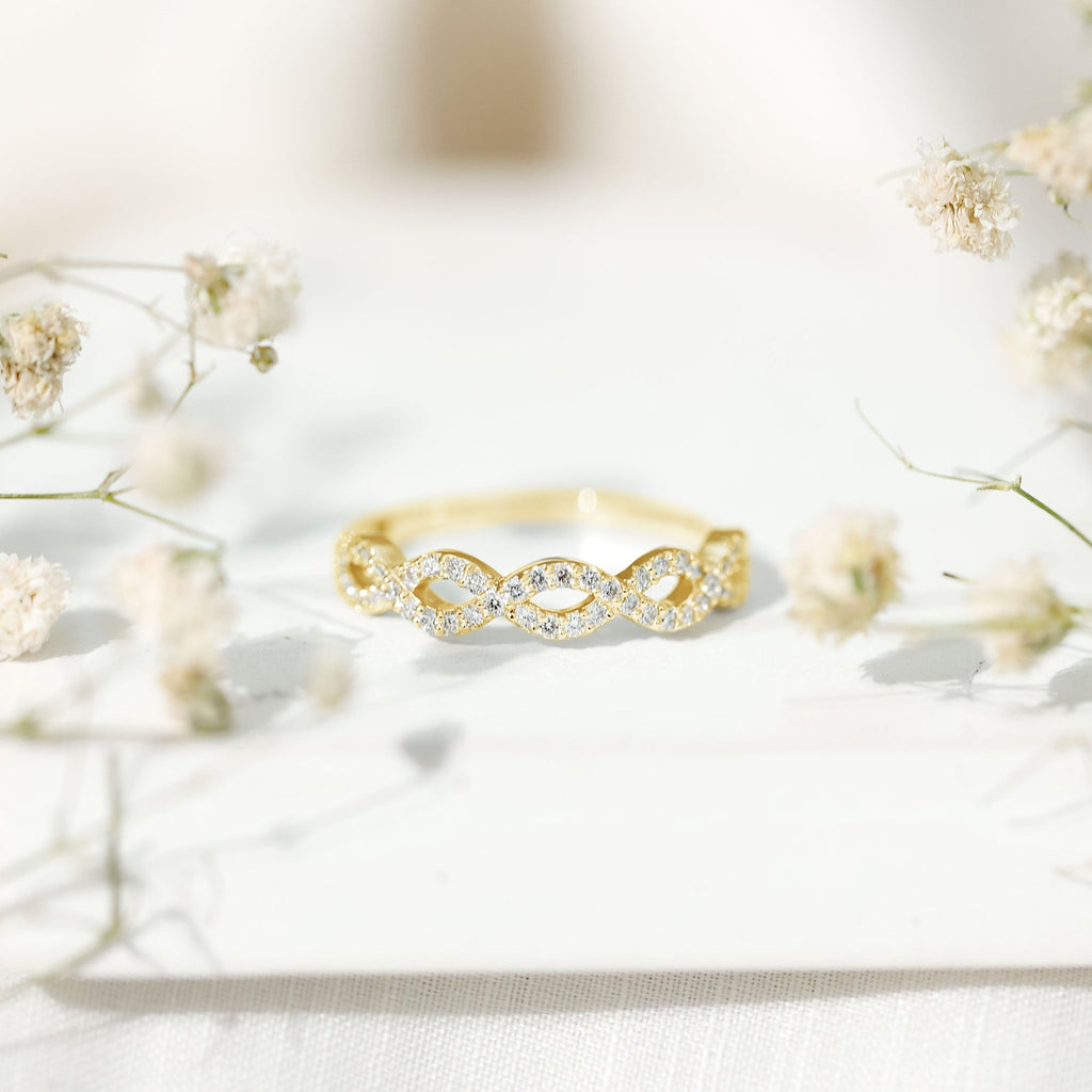 Certified Diamond Infinity Eternity Band