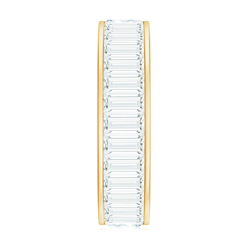 Certified Moissanite Wide Eternity Wedding Band