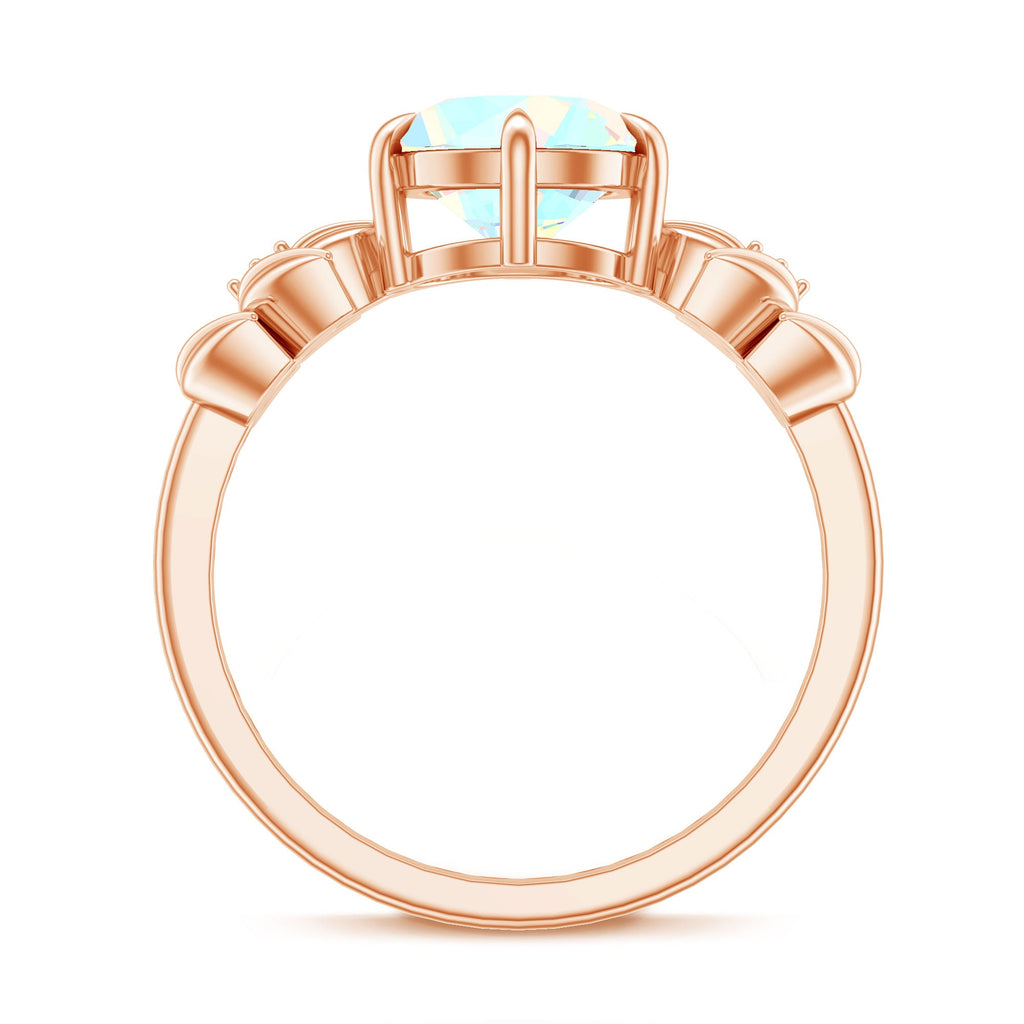 Nature Inspired 2 Carat Ethiopian Opal Diamond Engagement Ring