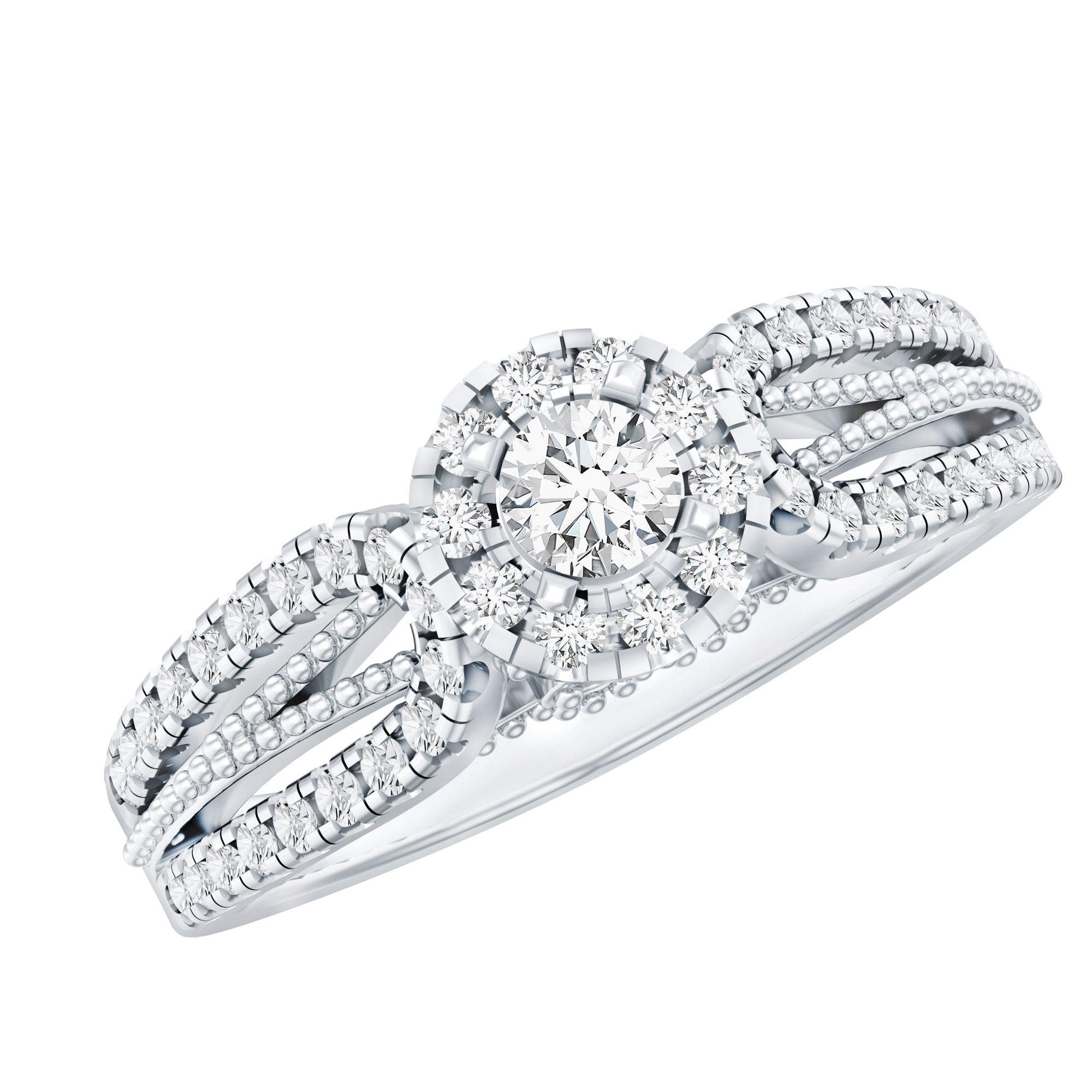 Vintage Looking Moissanite Engagement Ring For Women
