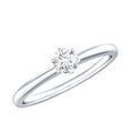 0.25 Carat Round Diamond Solitaire Promise Ring for Her