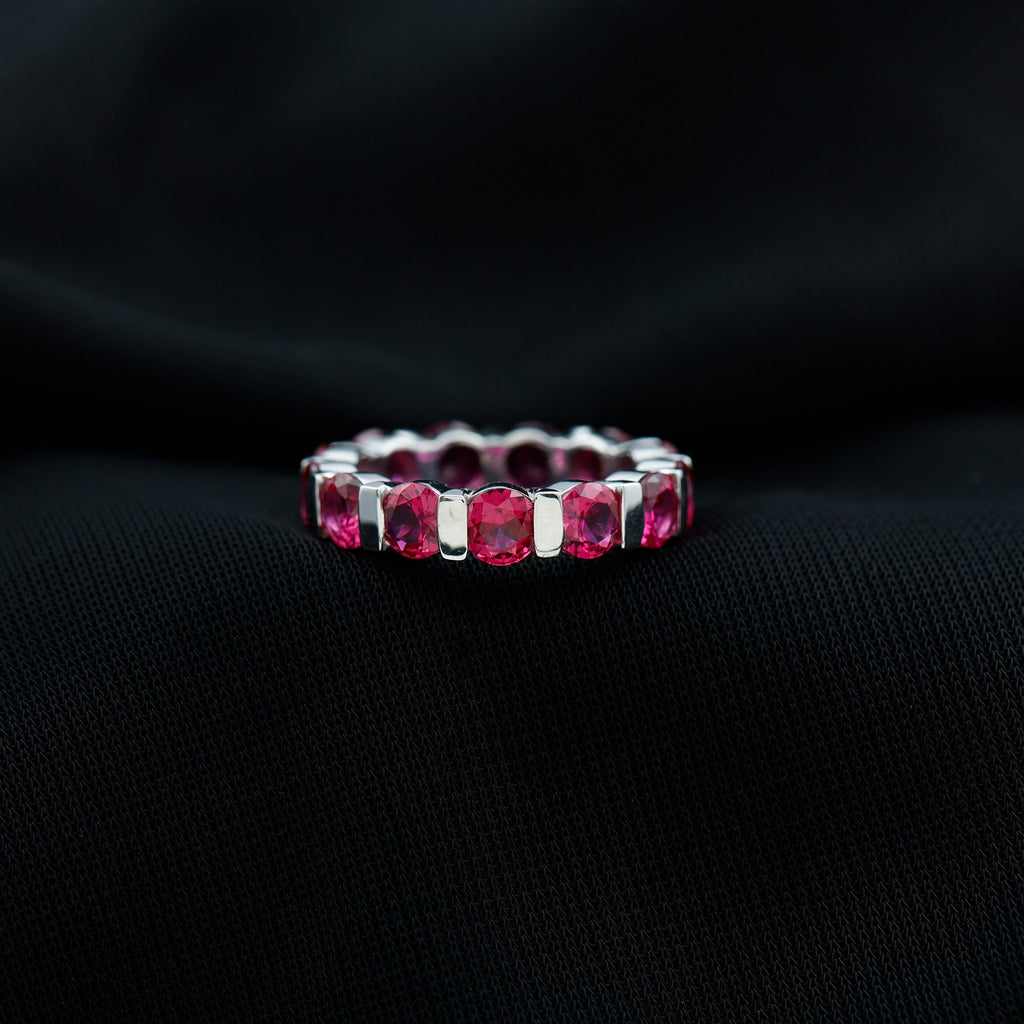 Bar Set Lab Created Ruby Full Eternity Ring
