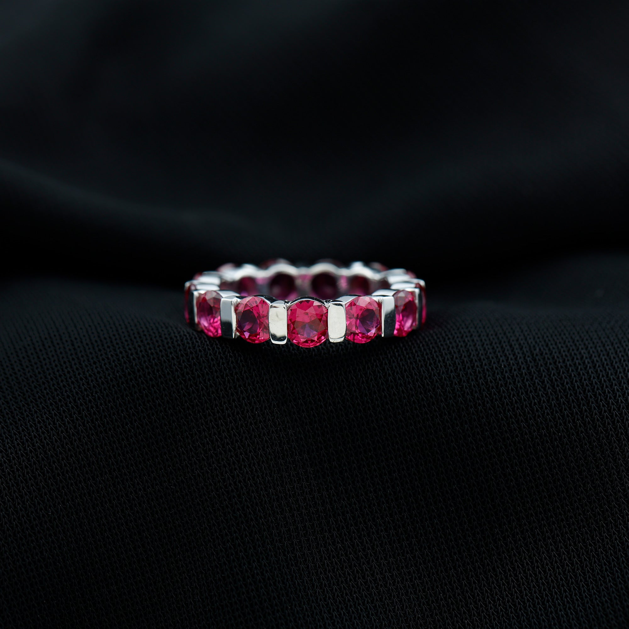 Bar Set Lab Created Ruby Full Eternity Ring