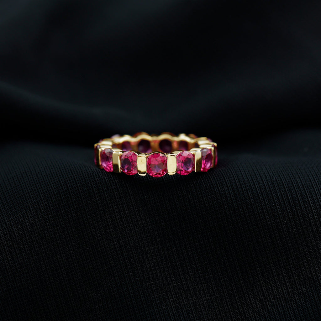 Bar Set Lab Created Ruby Full Eternity Ring