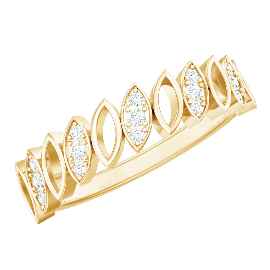 Natural Diamond Marquise Half Eternity Ring for Women