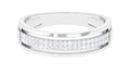 Certified Natural Diamond Half Eternity Mens Wedding Band