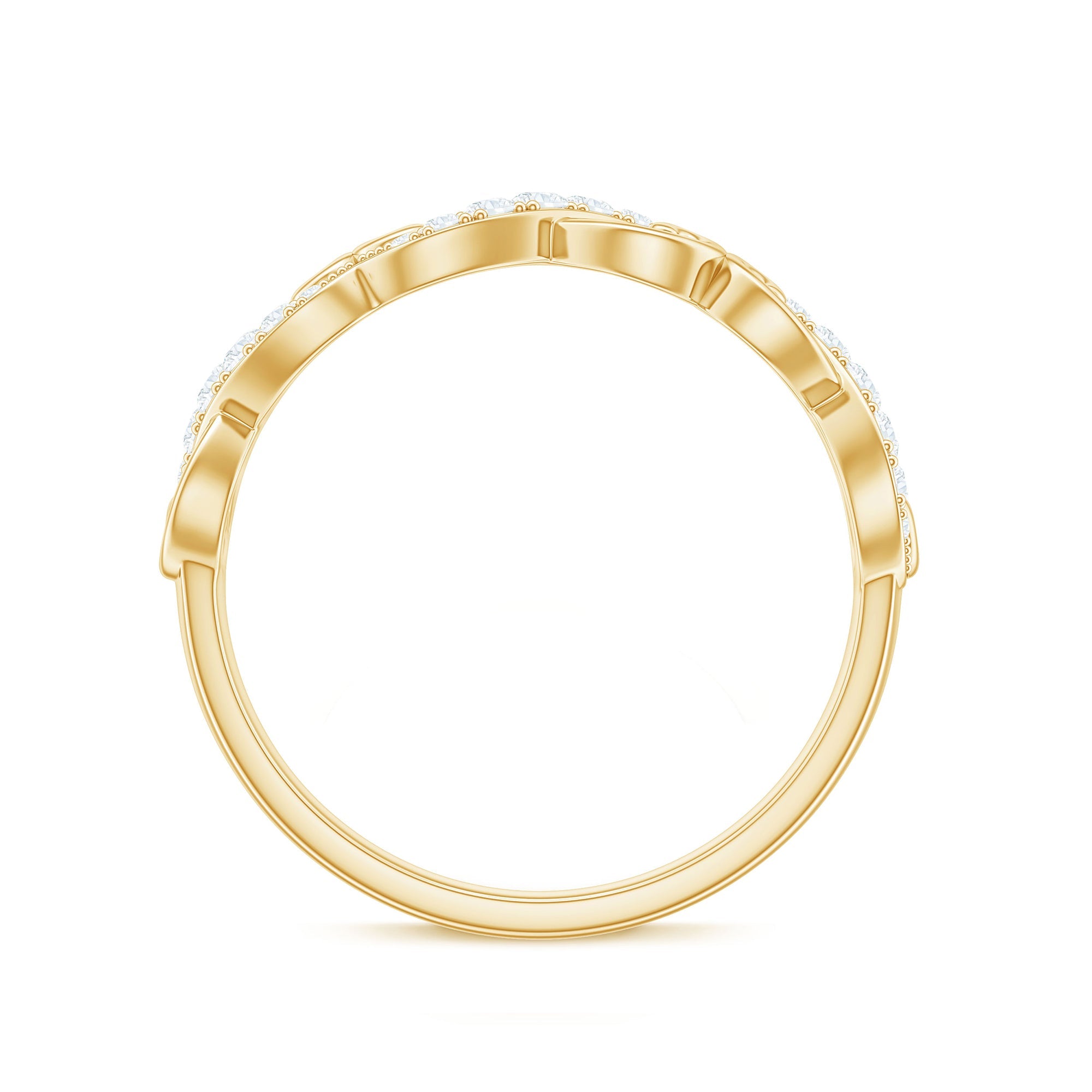 Certified Diamond Infinity Band Ring