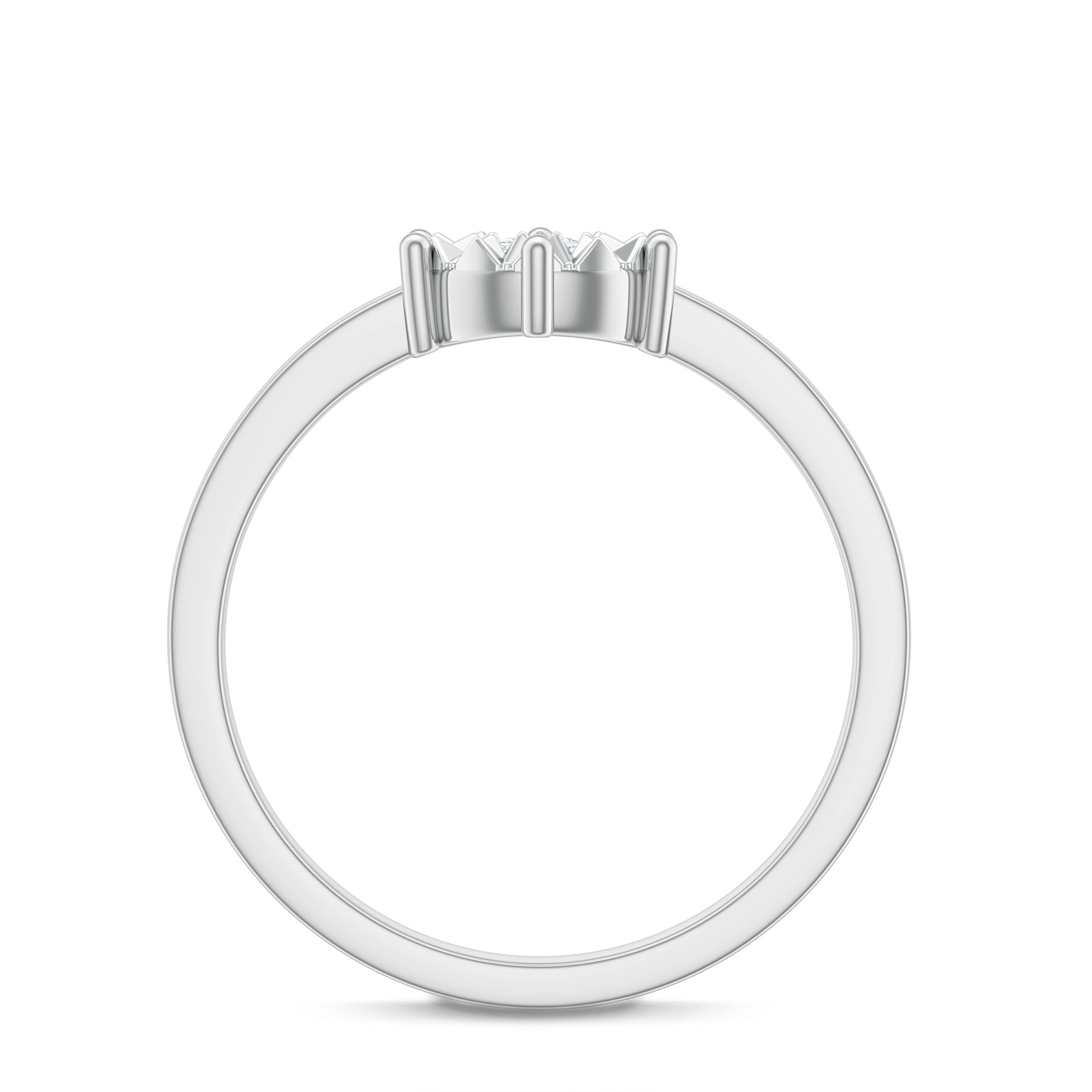 Natural Diamond Promise Ring in Illusion Setting