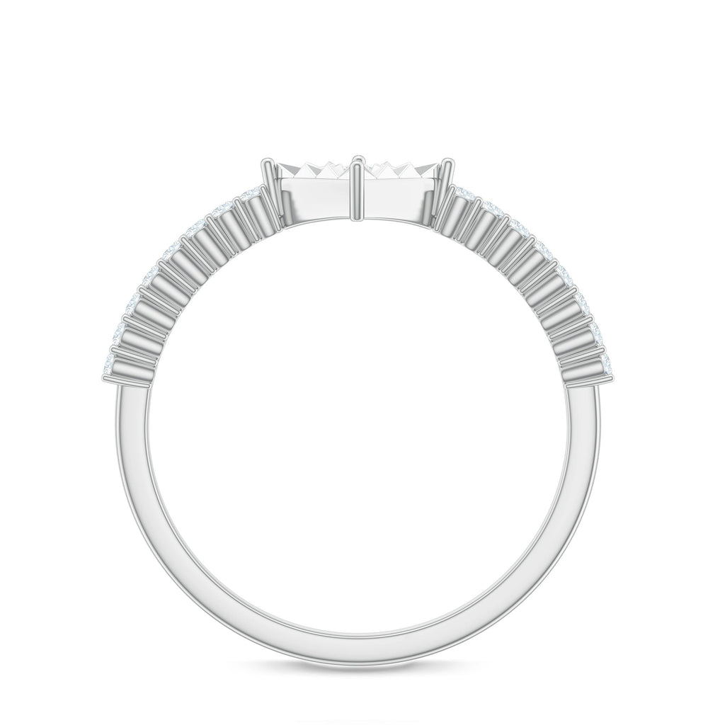 Genuine Diamond Promise Ring in Illusion Setting