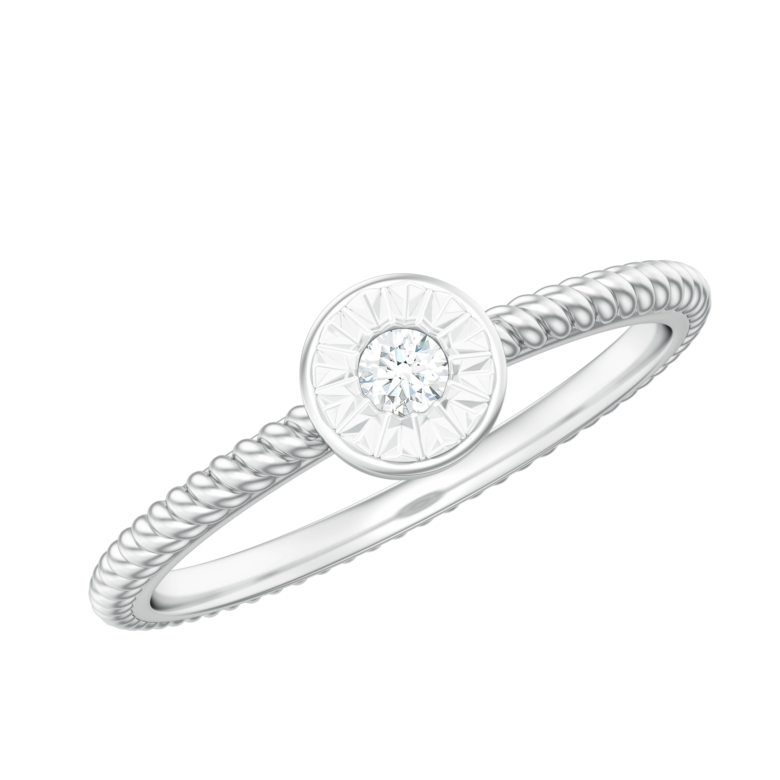 Illusion Set Diamond Promise Ring