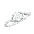 Certified Real Diamond Minimal Promise Ring for Women