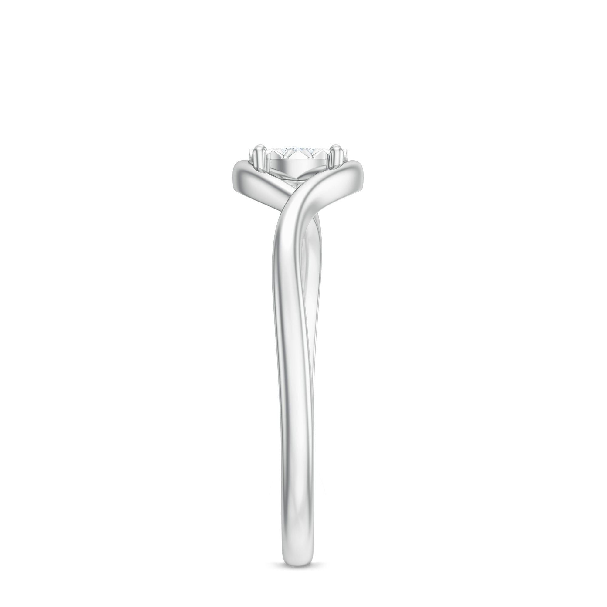 Certified Real Diamond Minimal Promise Ring for Women