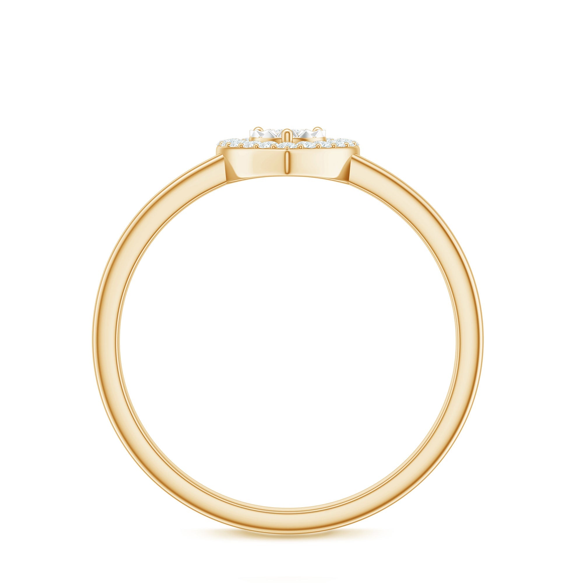 Certified Real Diamond Heart Promise Ring