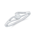 Certified Real Heart Promise Ring with Split Shank