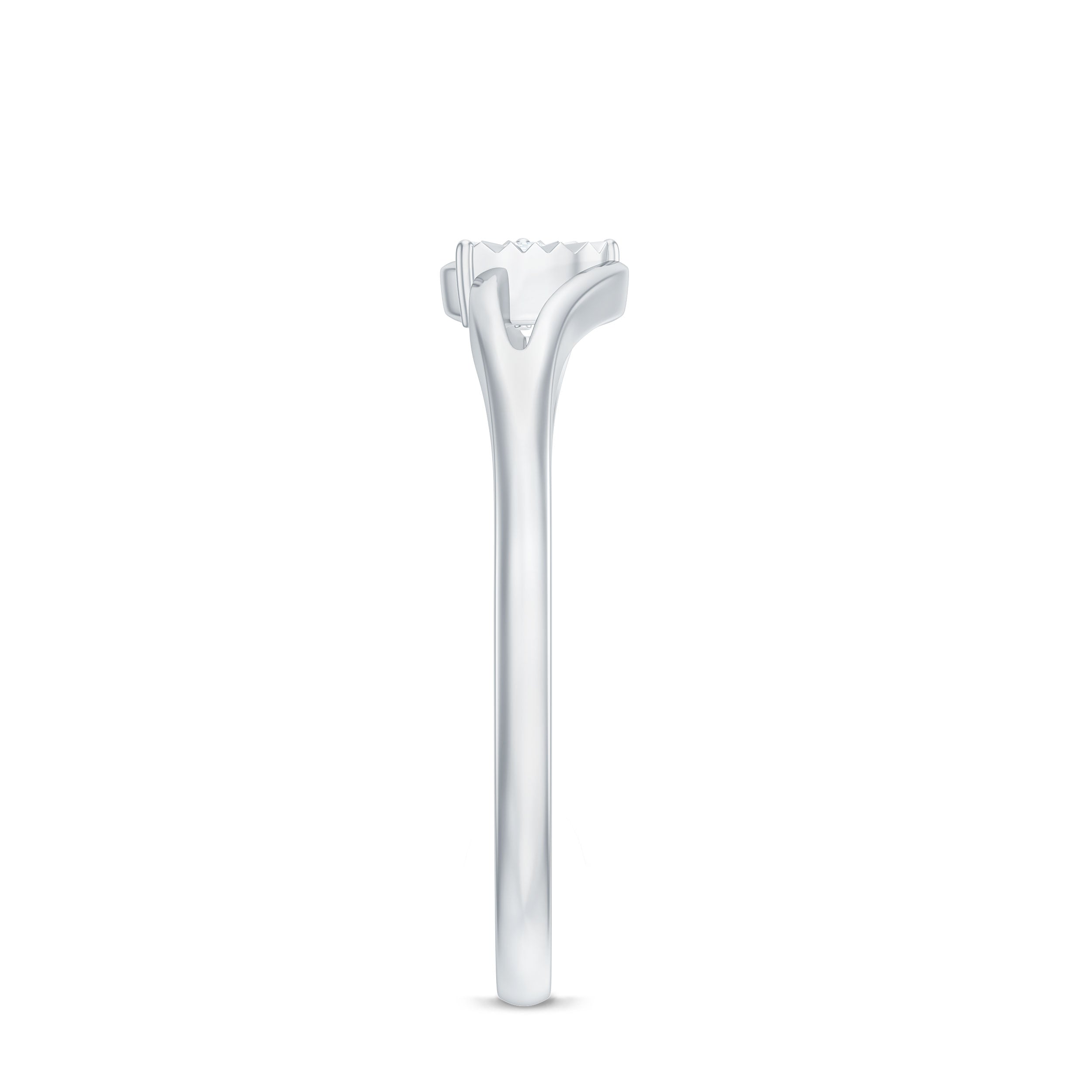 Certified Real Heart Promise Ring with Split Shank