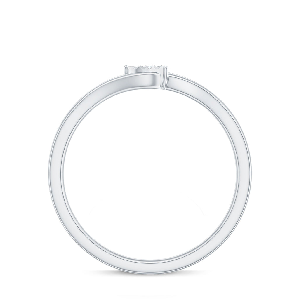 Certified Real Heart Promise Ring with Split Shank