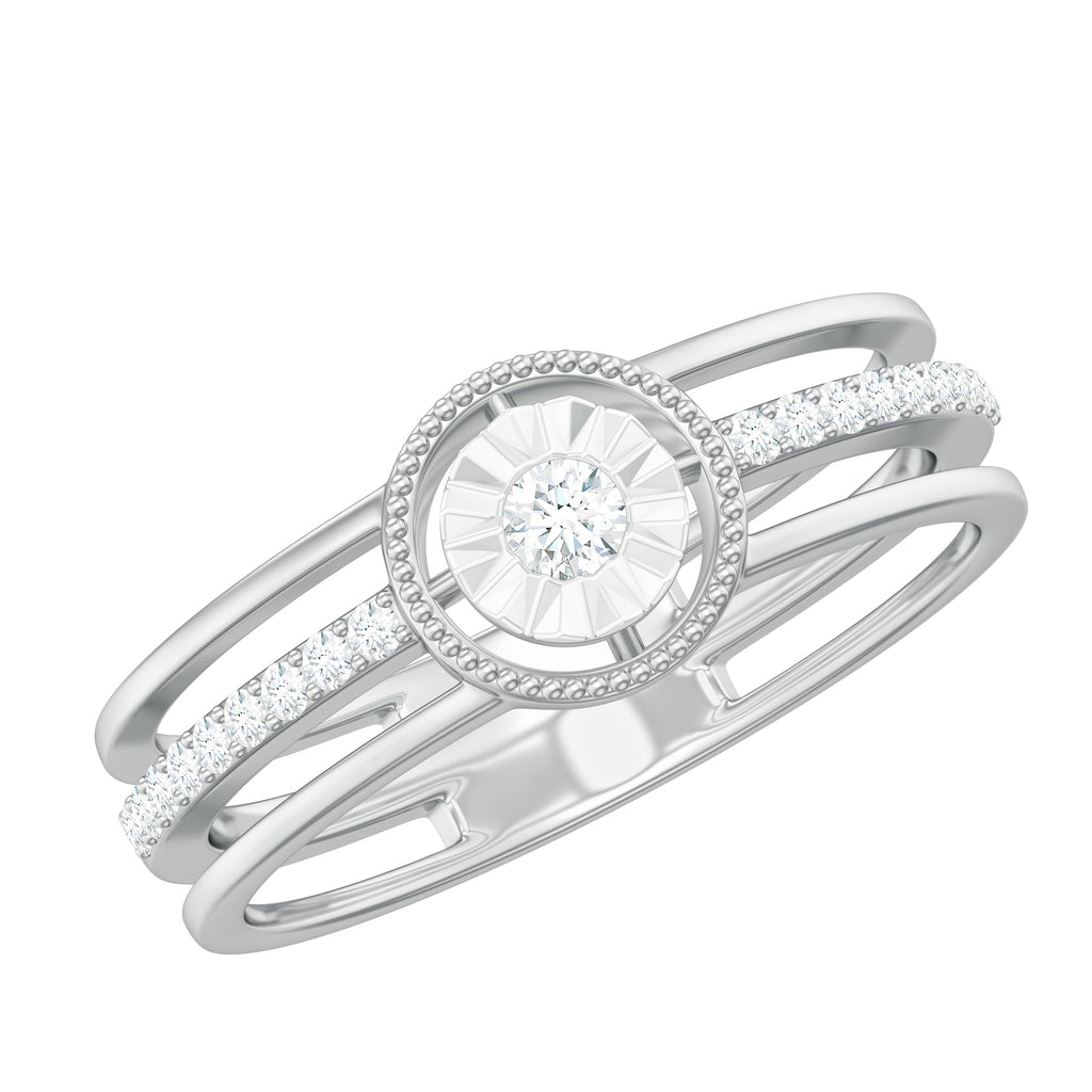 Certified Natural Diamond Engagement Ring for Women