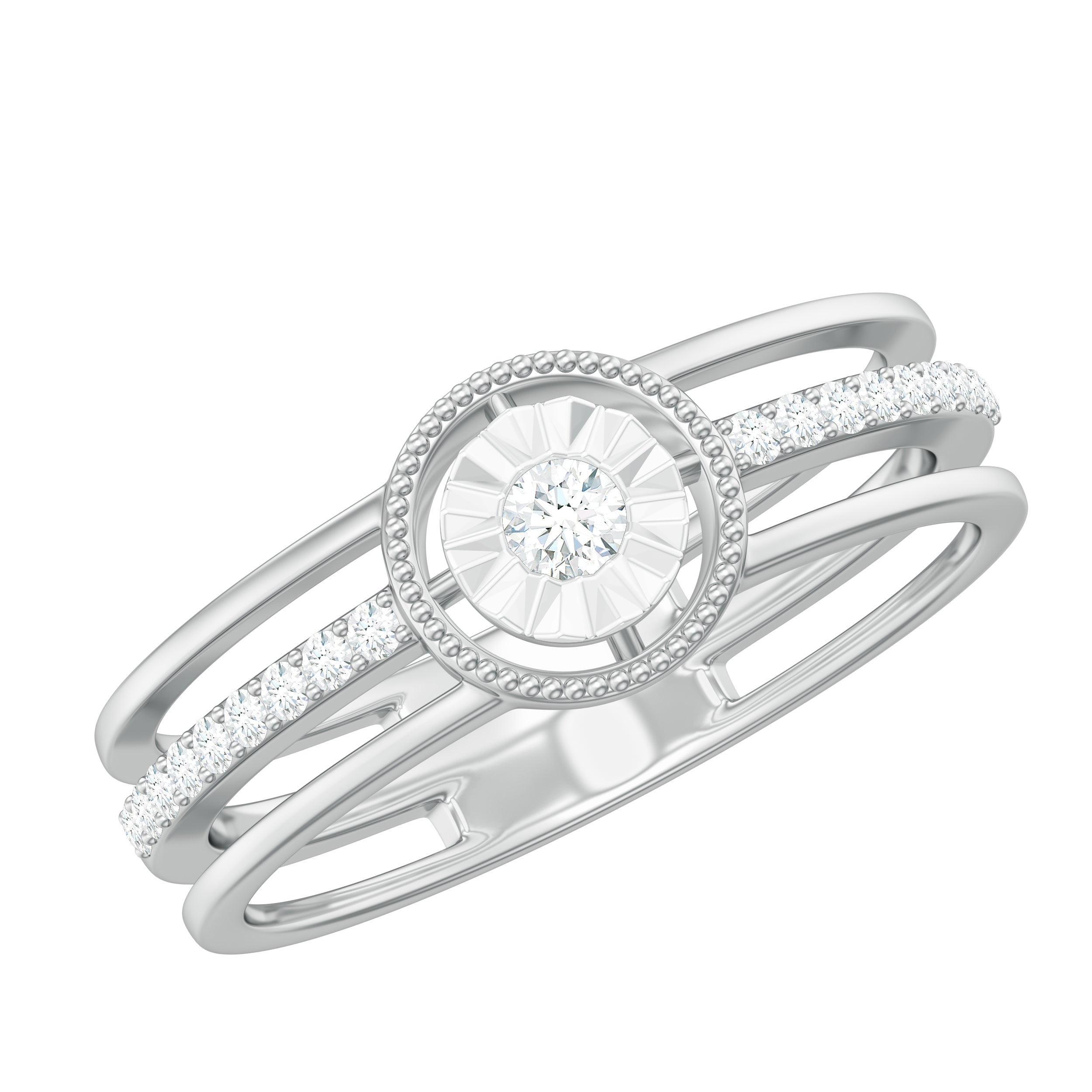 Certified Natural Diamond Engagement Ring for Women