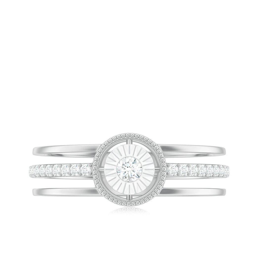 Certified Natural Diamond Engagement Ring for Women