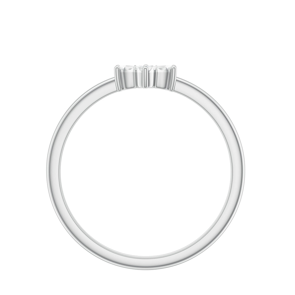 Miracle Plate Diamond Flower Ring with Certificate