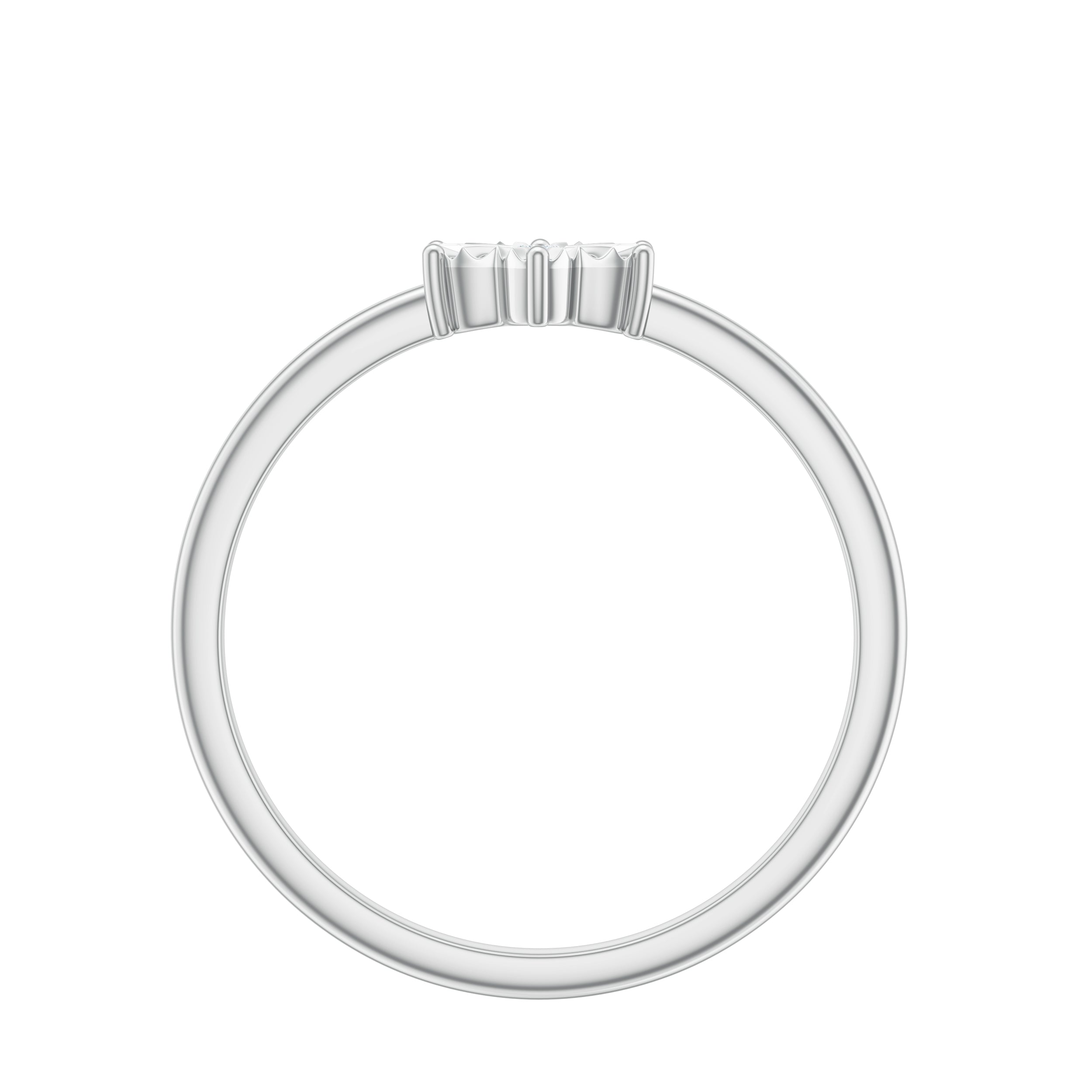 Miracle Plate Diamond Flower Ring with Certificate