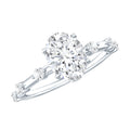 1.2 Carat Lab Grown Diamond Oval Solitaire Engagement Ring