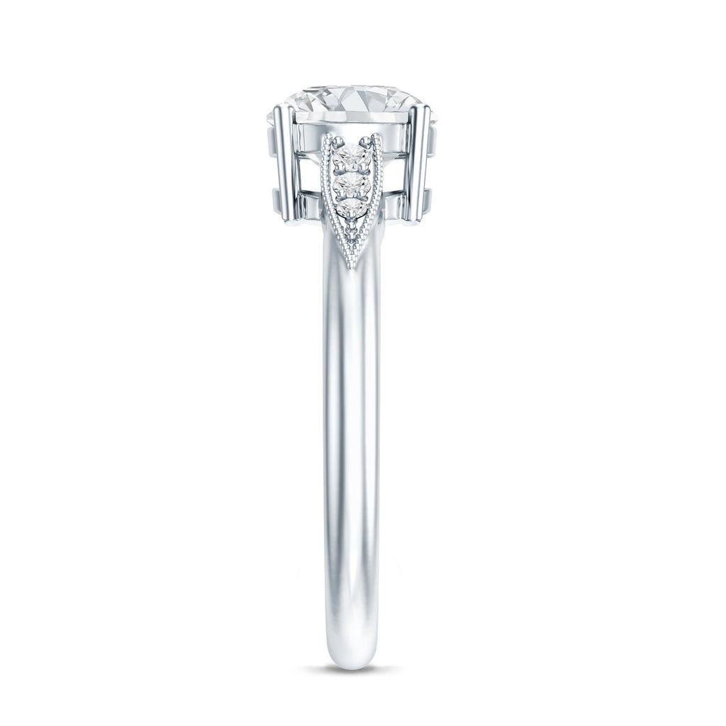 Certified 2 Carat Lab Grown Diamond Classic Engagement Ring