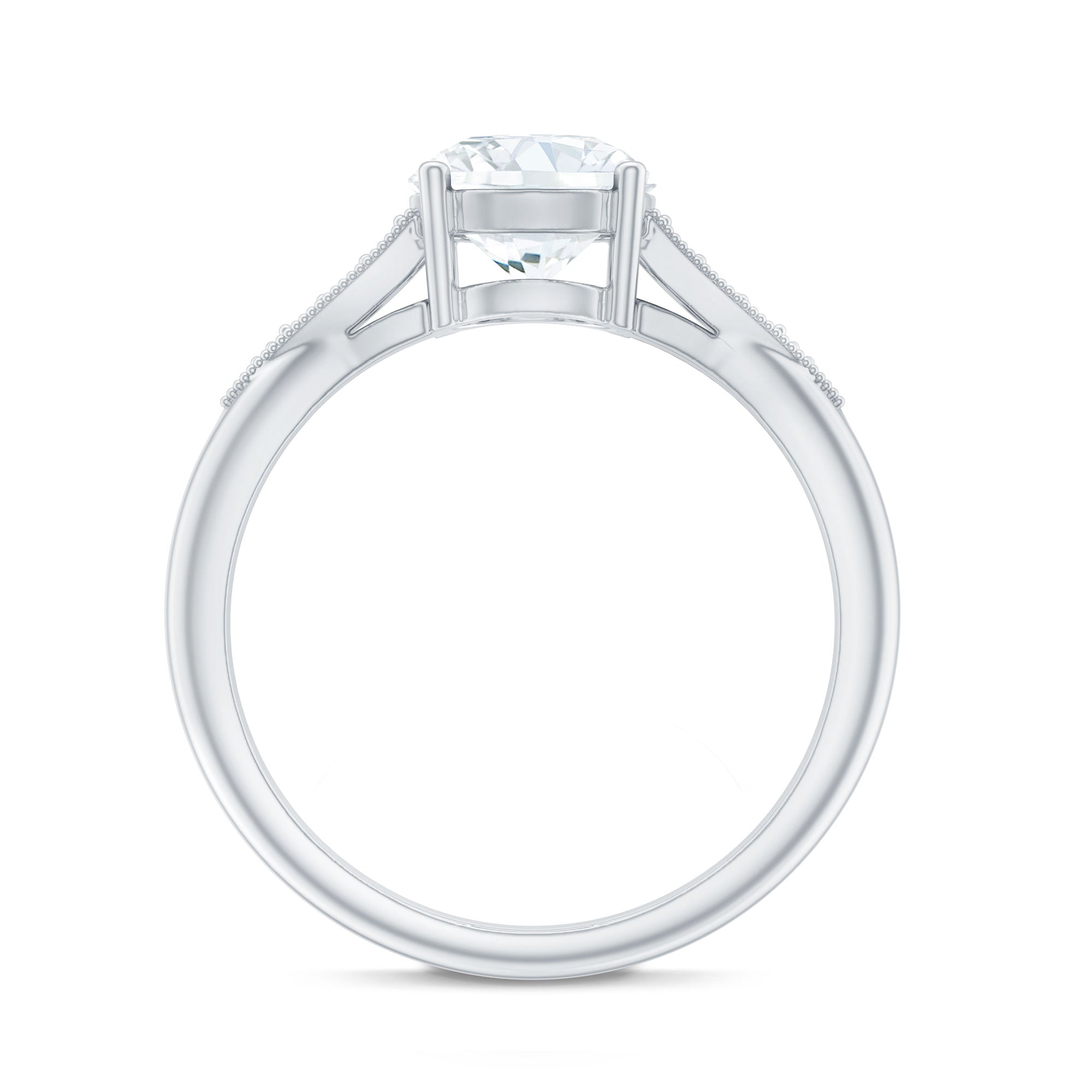 Certified 2 Carat Lab Grown Diamond Classic Engagement Ring