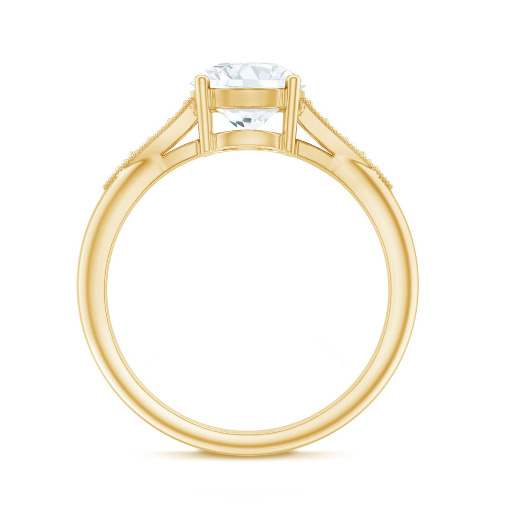 Certified 2 Carat Lab Grown Diamond Classic Engagement Ring