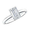 Emerald Cut 2 Carat Engagement Ring with IGI Certified Lab Diamond