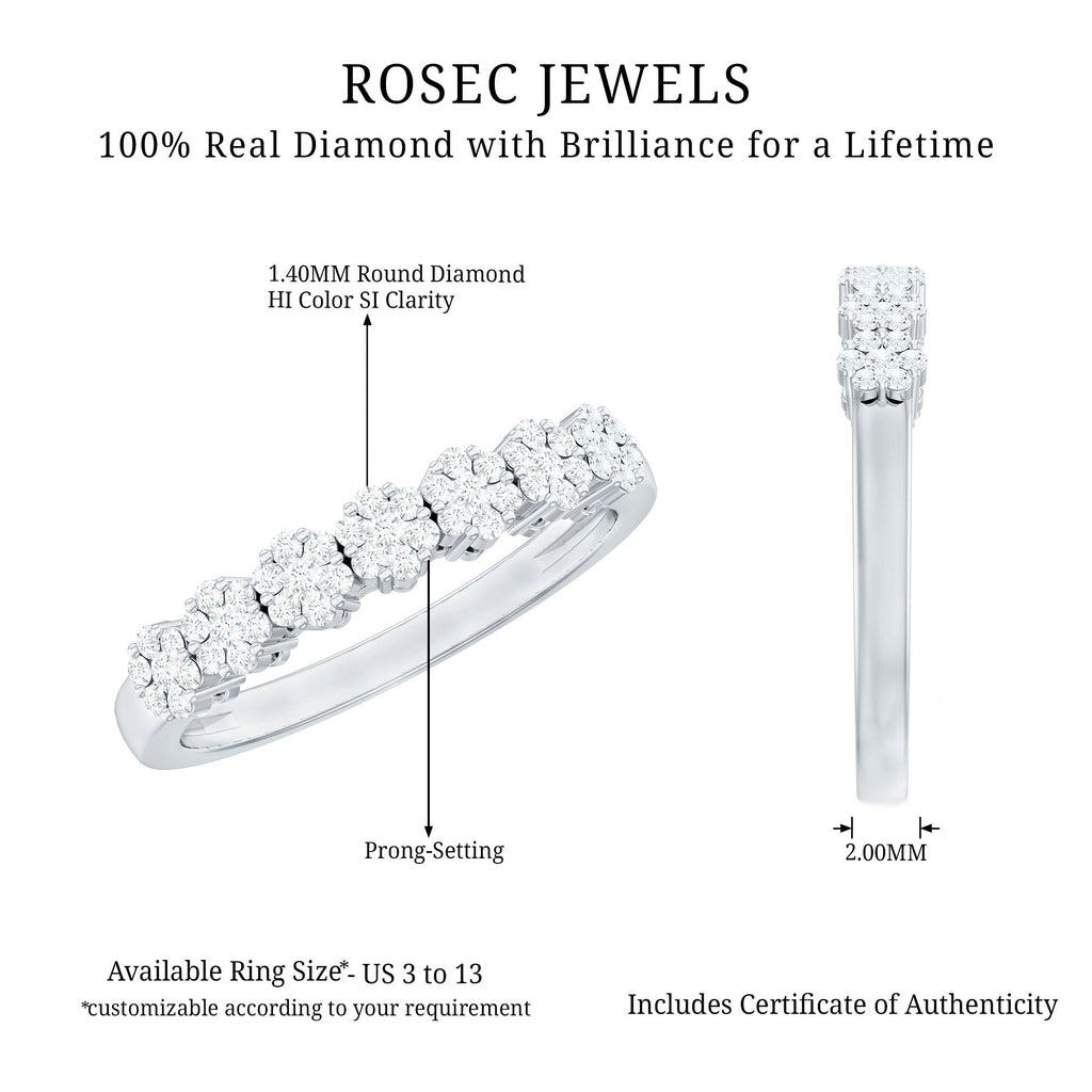 Certified Diamond Cluster Anniversary Ring