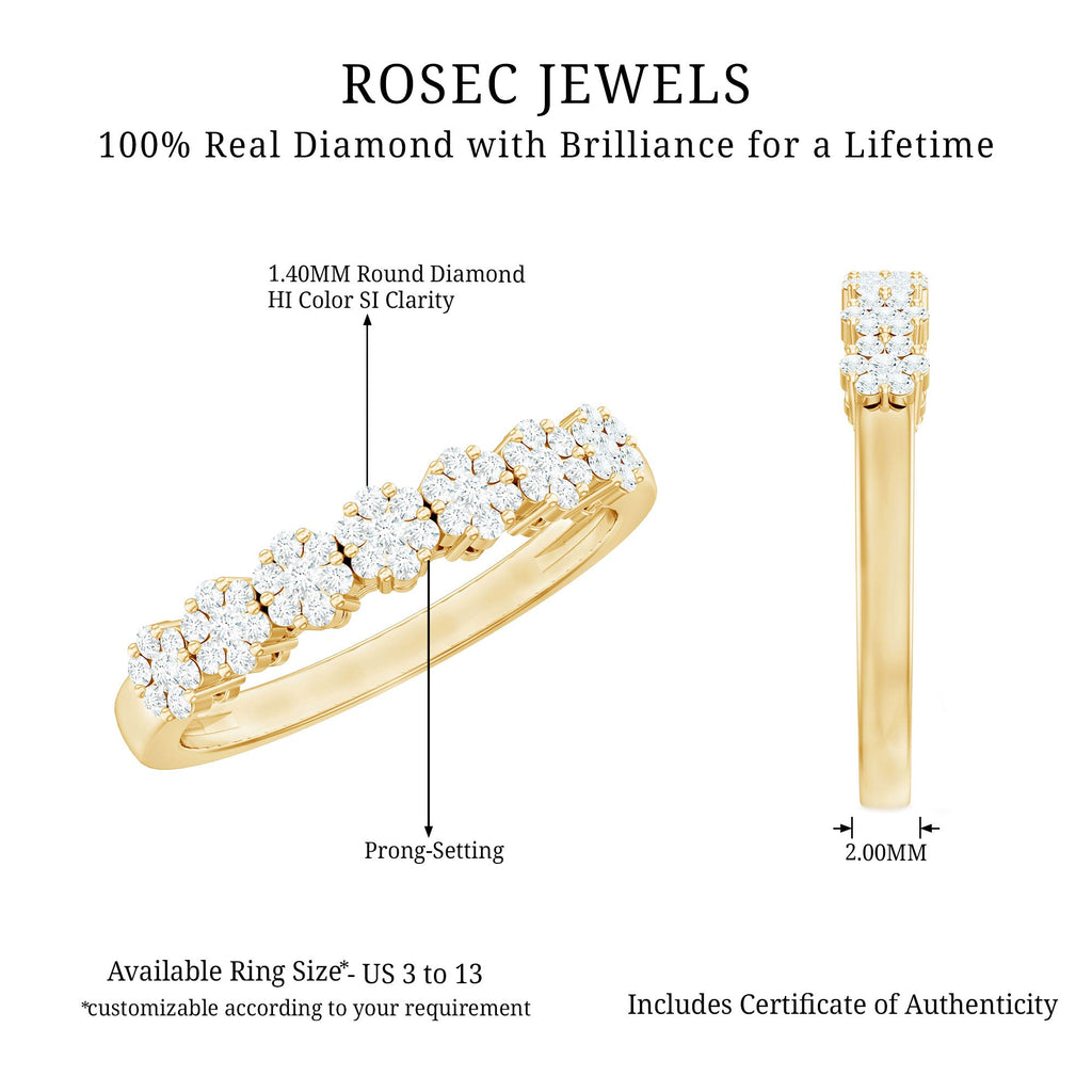 Certified Diamond Cluster Anniversary Ring
