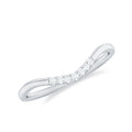 Natural Diamond Curved Enhancer Ring for Women