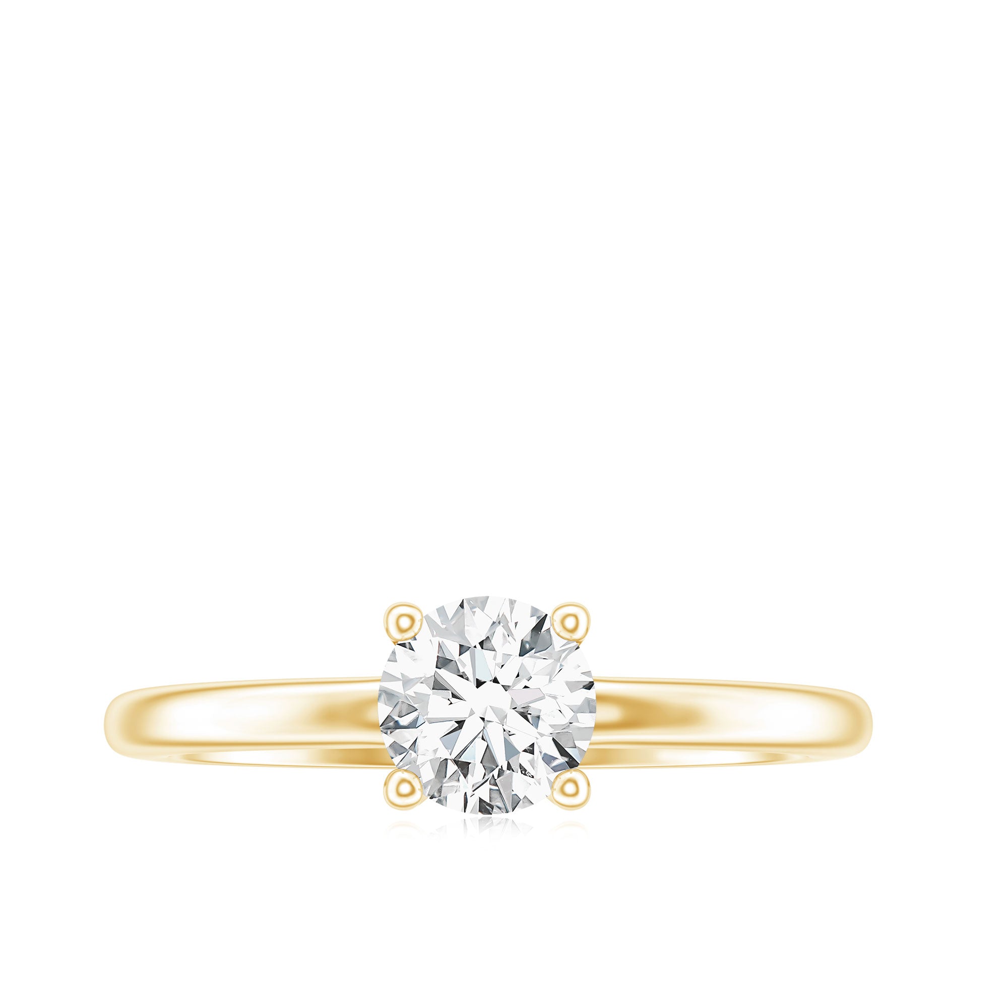 Certified 0.9 Carat Moissanite Solitaire Promise Ring for Her