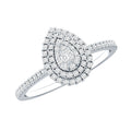 Diamond Pear Shaped Engagement Ring