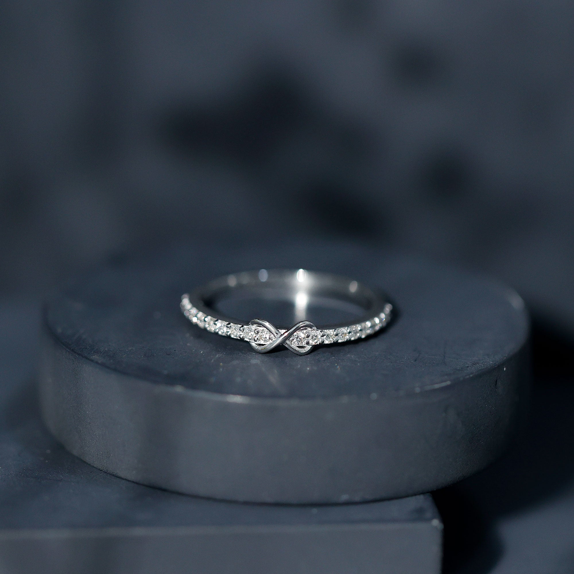 Brilliant Cut Diamond Infinity Promise Ring For Women