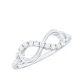 Certified Prong Set Diamond Infinity Promise Ring