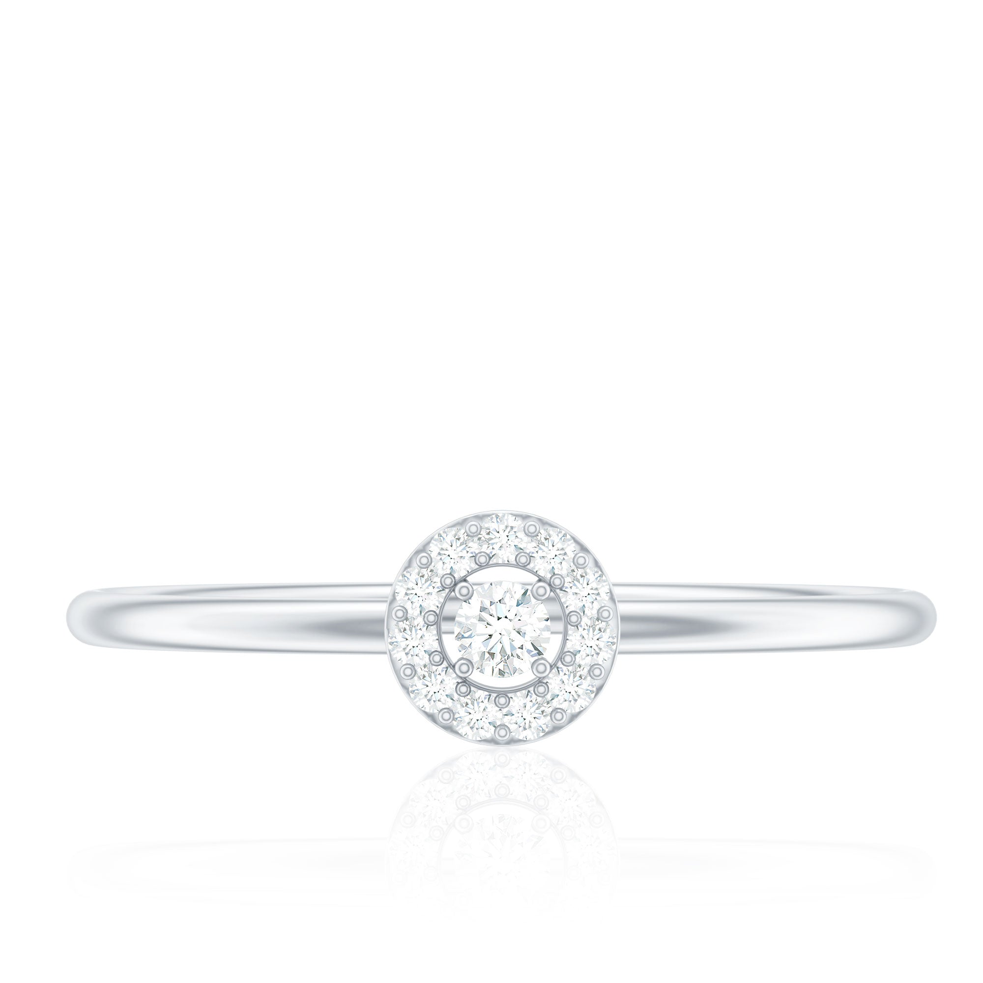 Natural Diamond Dainty Promise Ring