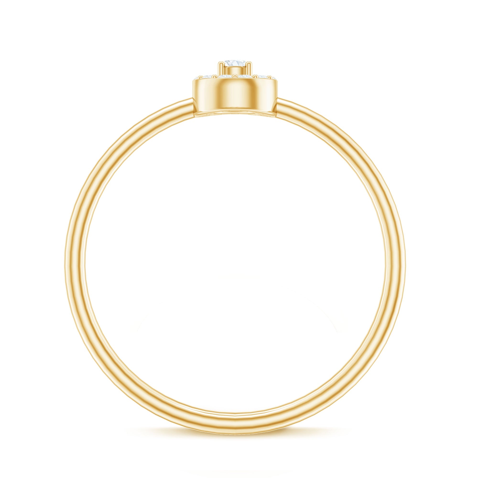 Natural Diamond Dainty Promise Ring