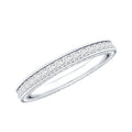 Round Cut Moissanite Full Eternity Wedding Band Ring