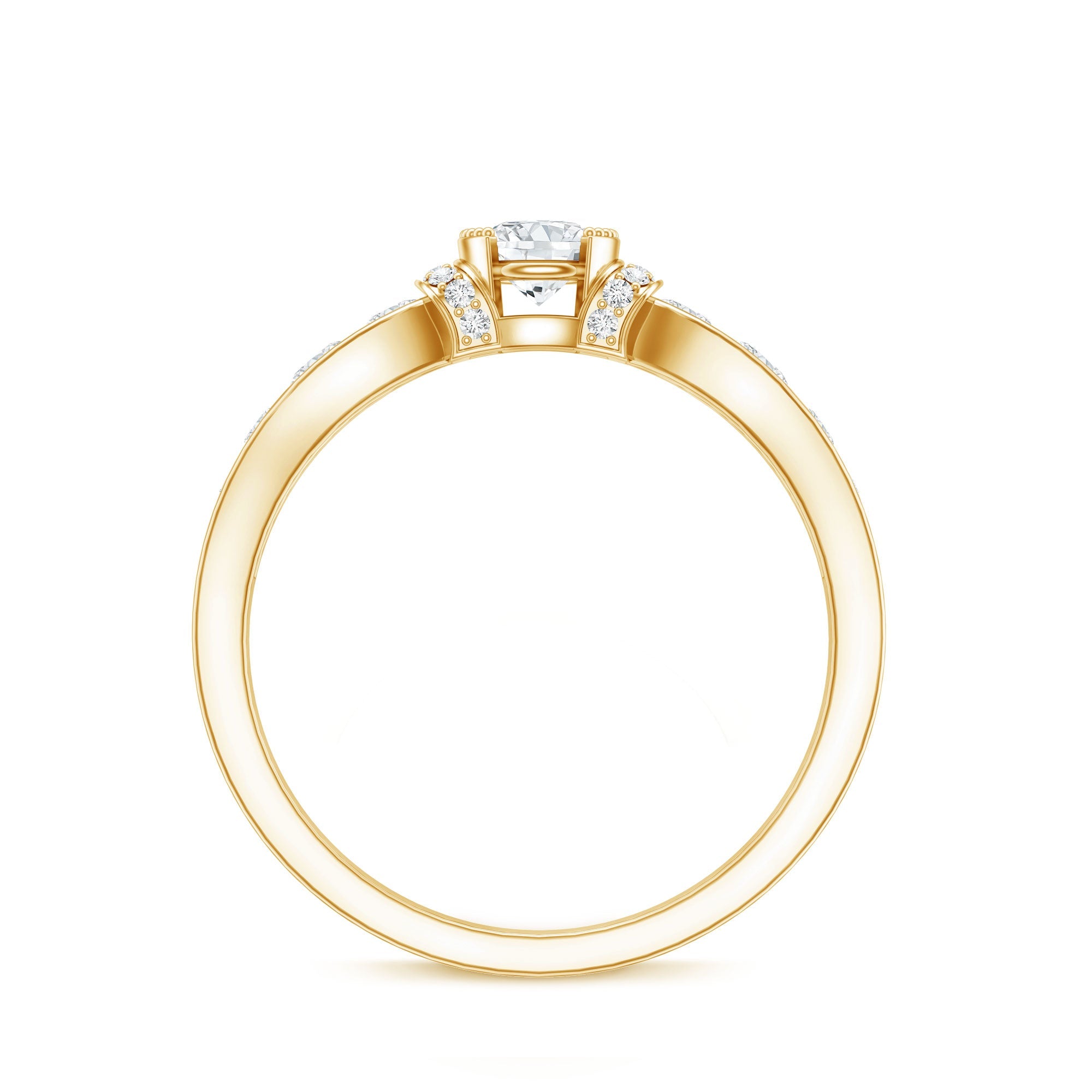 Vintage Style Moissanite Engagement Ring for Women
