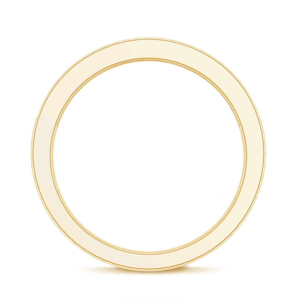 Channel Set Moissanite Half Eternity Band Ring