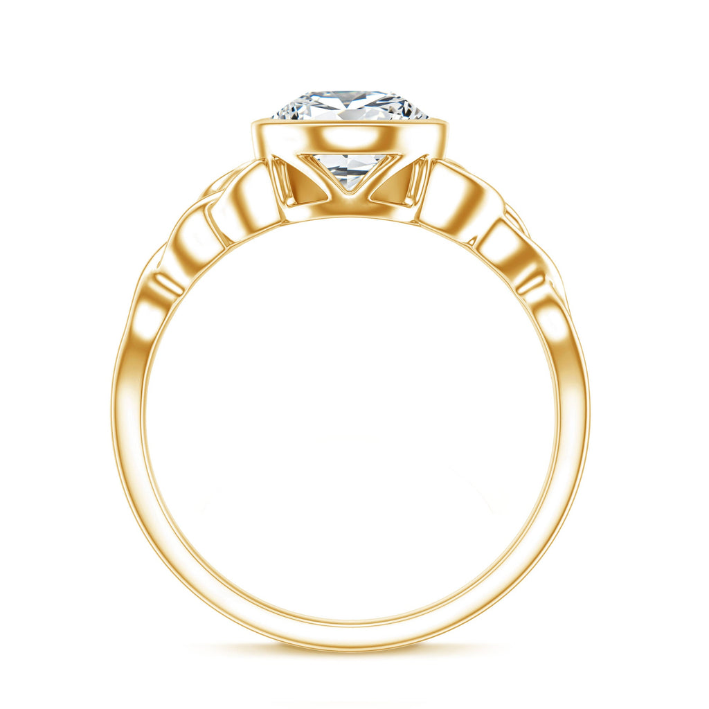 2.2 Carat Pear Shape Moissanite Celtic Knot Engagement Ring