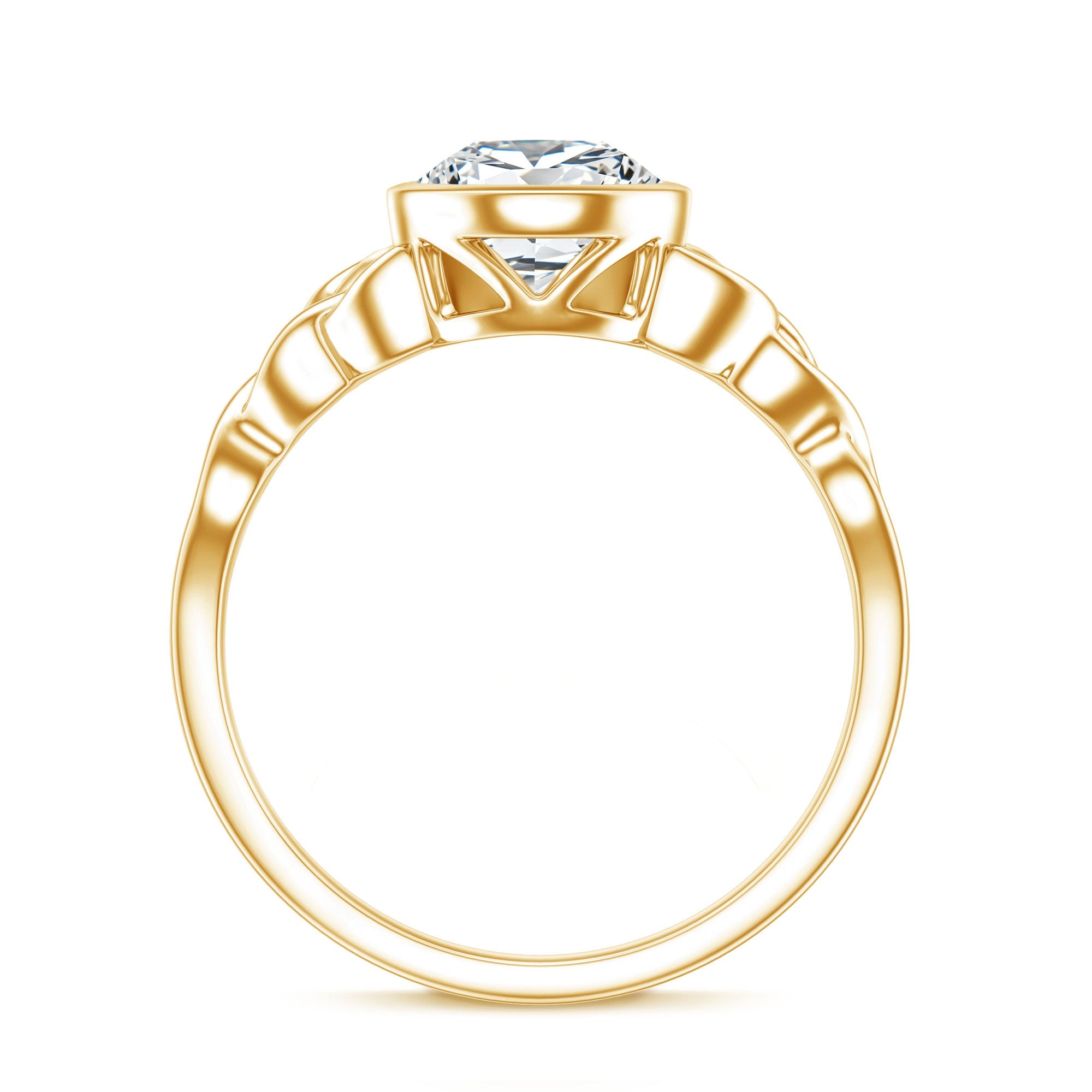 2.2 Carat Pear Shape Moissanite Celtic Knot Engagement Ring