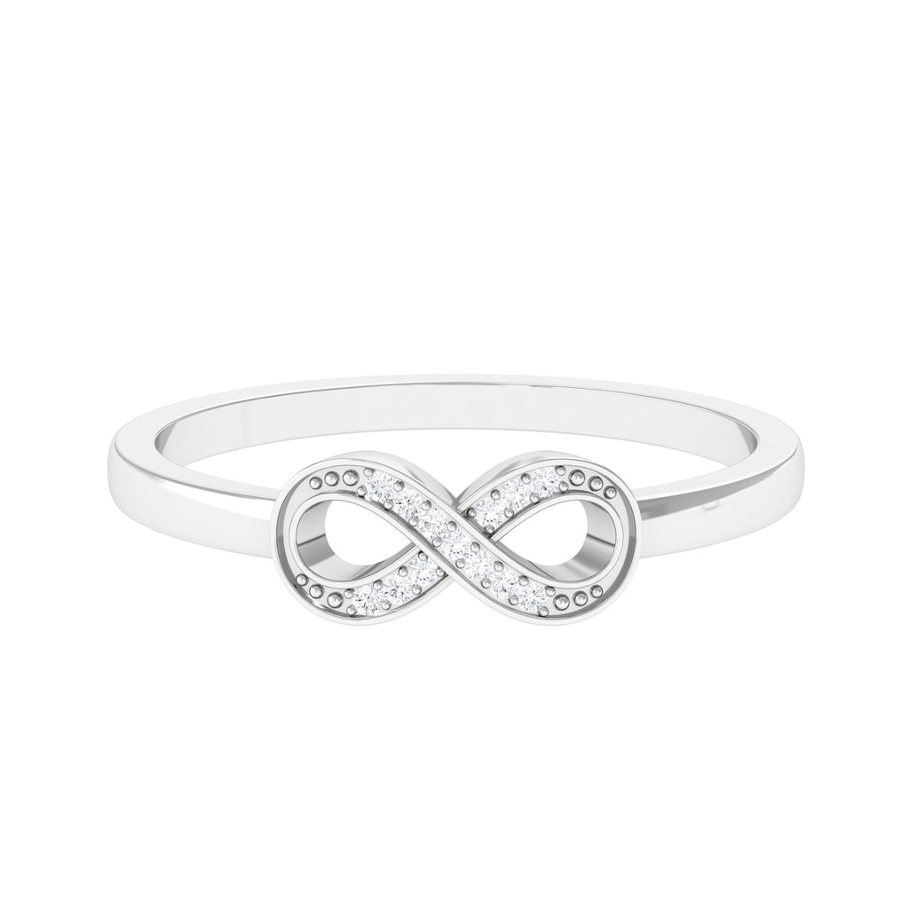 Certified Real Diamond Infinity Promise Ring
