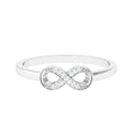 Certified Real Diamond Infinity Promise Ring