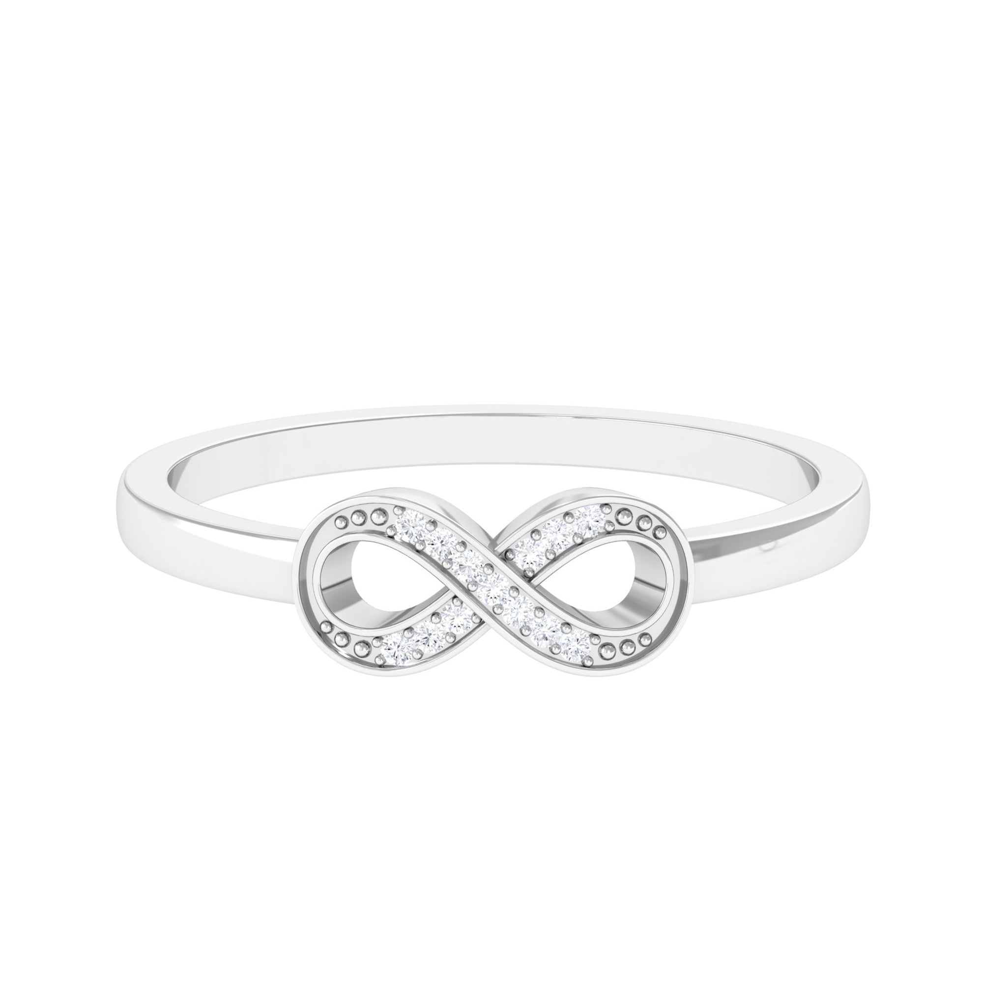 Certified Real Diamond Infinity Promise Ring