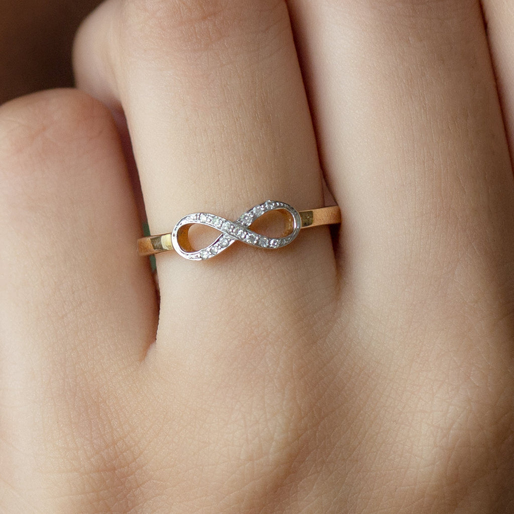 Certified Real Diamond Infinity Promise Ring